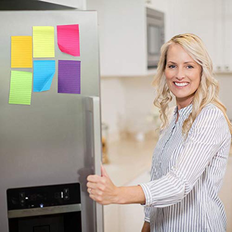 Large Neon Lined Sticky Notes 3