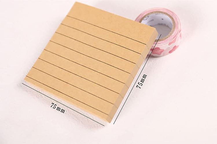 Regular Kraft Lined Sticky Notes