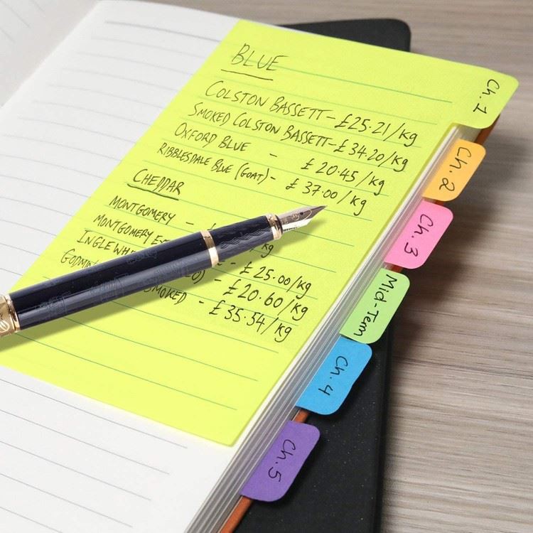 Book Divider Lined Sticky Notes 2