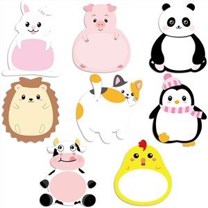 Animal Shaped Printed Sticky Notes