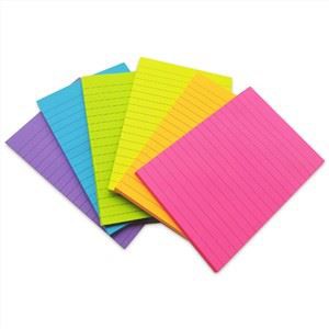 Big Neon Lined Sticky Notes