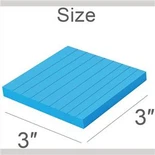 Square Lined Sticky Notes Pads