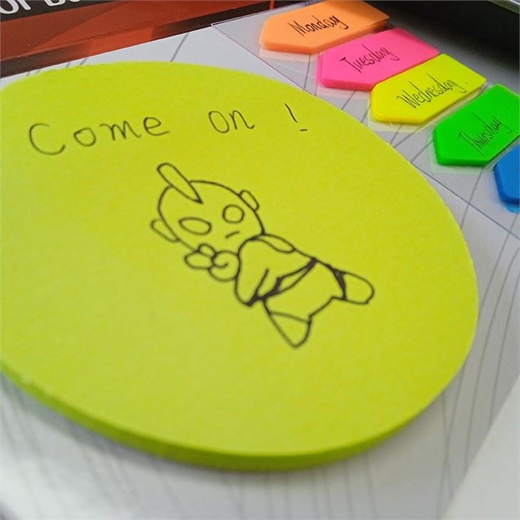 Round And Arrow Shape Fluorescent Sticky Notes Bulk