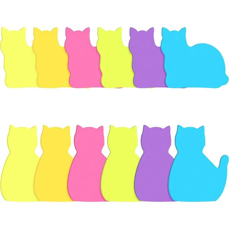 Cat Shaped Sticky Notes Supplier