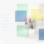 Portable 3x3 Transparent Sticky Notes