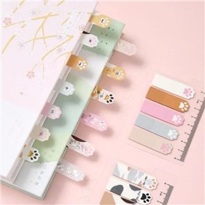 Stylish Sticky Notes Cat Paw Pattern